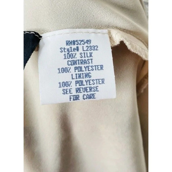 Vtg Laundry Silk Dress 8 Floral Chiffon Bow Whimsigoth Boho 90s Style Deadstock - Picture 8 of 14